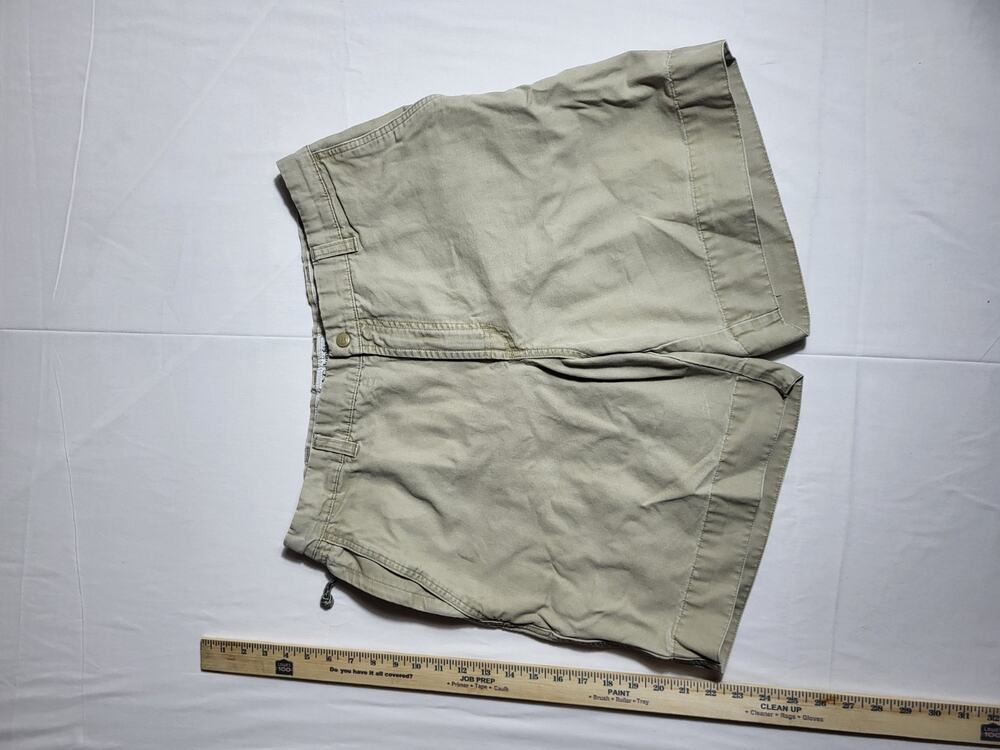 Columbia Mens 36 Canvas Cargo Shorts Beige Khaki Utility Hiking Outdoor Fishing